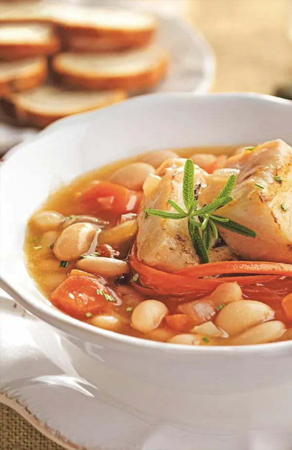 Alubias blancas con bacalao