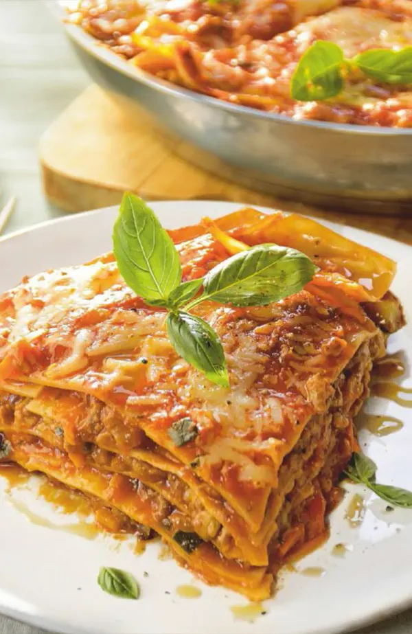 Lasaña de carne a la sartén