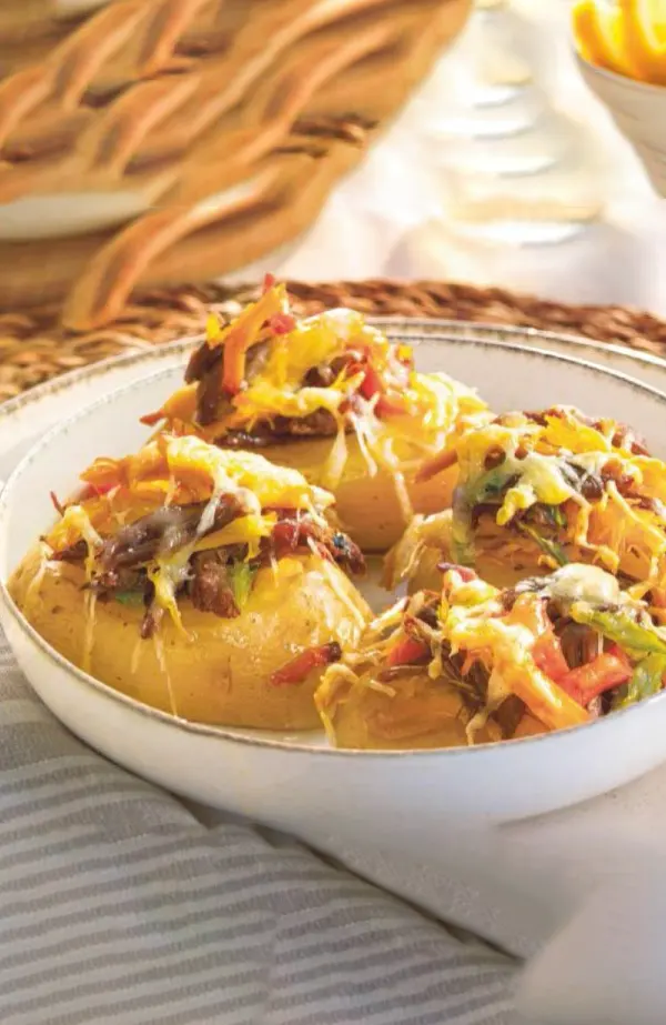 Patatas rellenas de carne