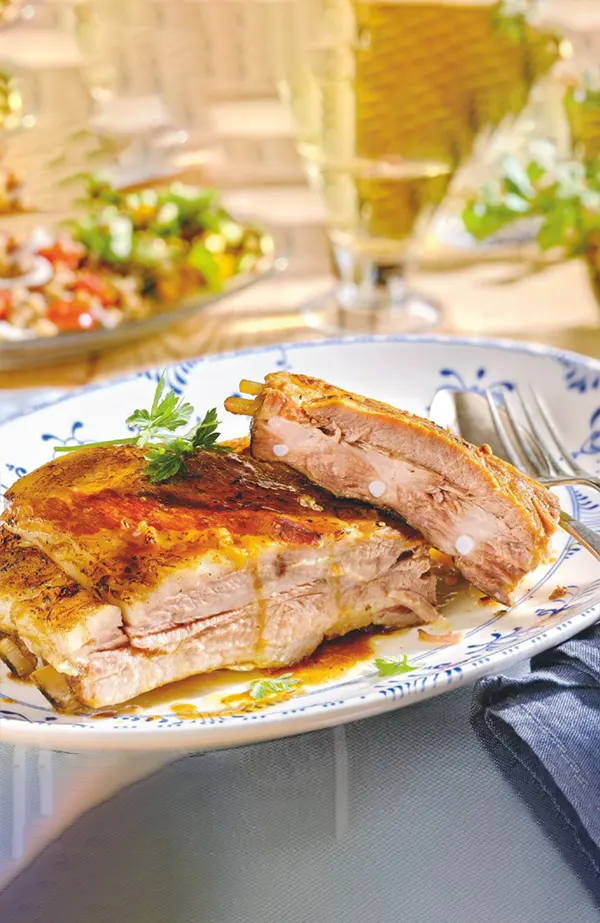 Costillar adobado a baja temperatura