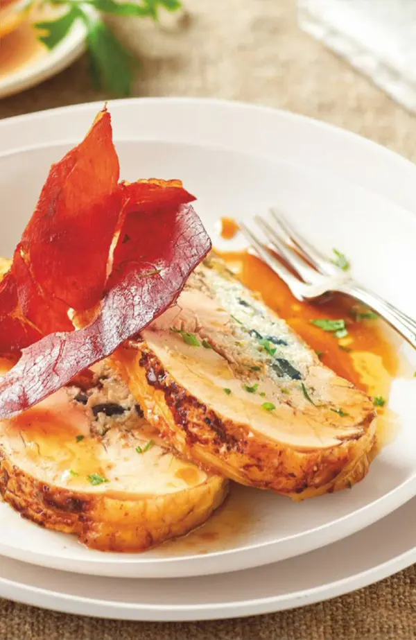 Pechuga de pollo rellena